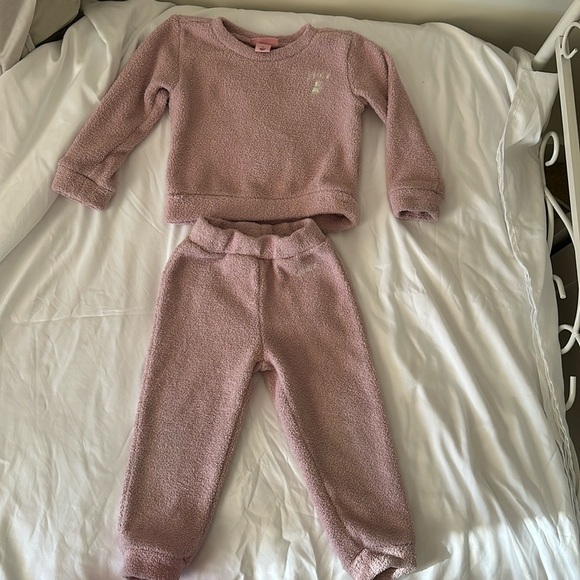 Juicy Couture Pink Matching Set Girls 3T Sweat Suit - Picture 1 of 10